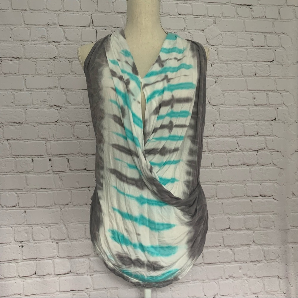 FYB tie dye wrap top L